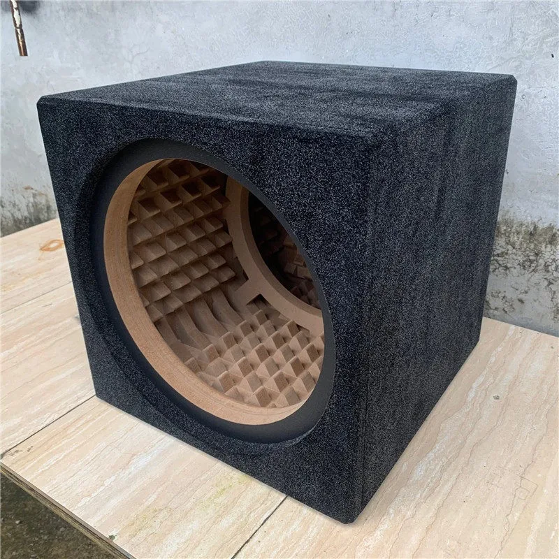 8 10 12 15 inch Car Audio Cavity Box Open Cabinet Sealed Speaker Subwoofer flannel Box view 6