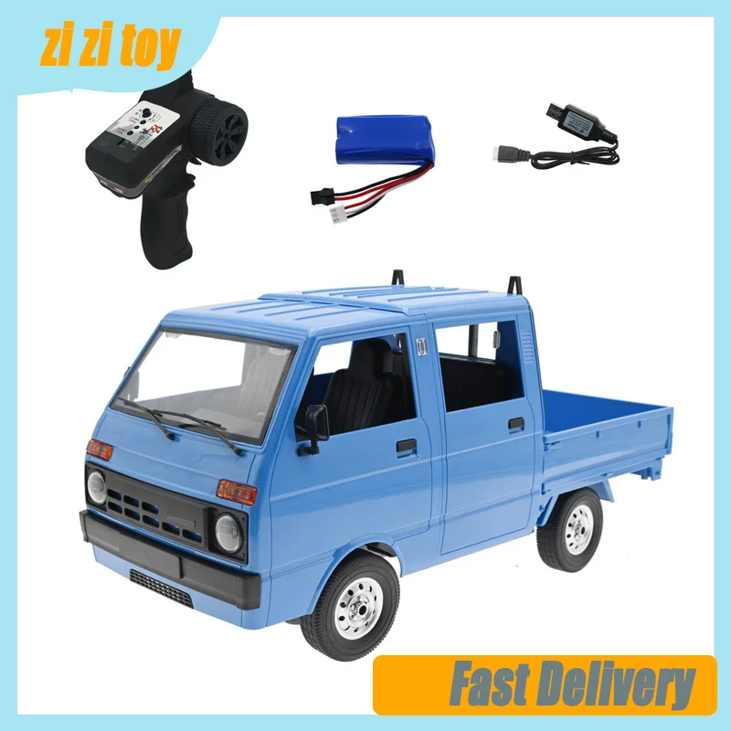 

WPL 1:10 Full-scale Simulation Tianjin Dafa T110 Rear-drive Double-row Truck Climbing Cross-country Remote Control Toy Model D32