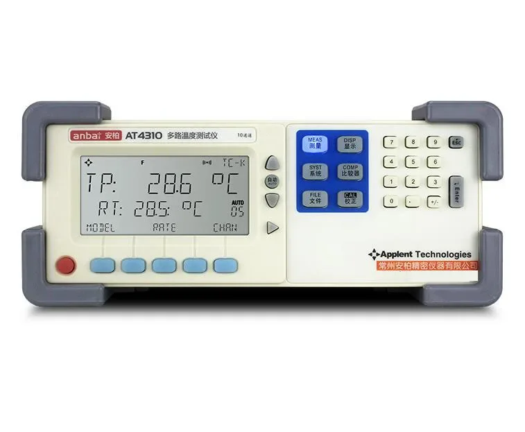 Precise AT4310 10 Channels Thermocouple Temperature Meter Tester with High & Low Beep Internal Resistance and Thermocouple Durab