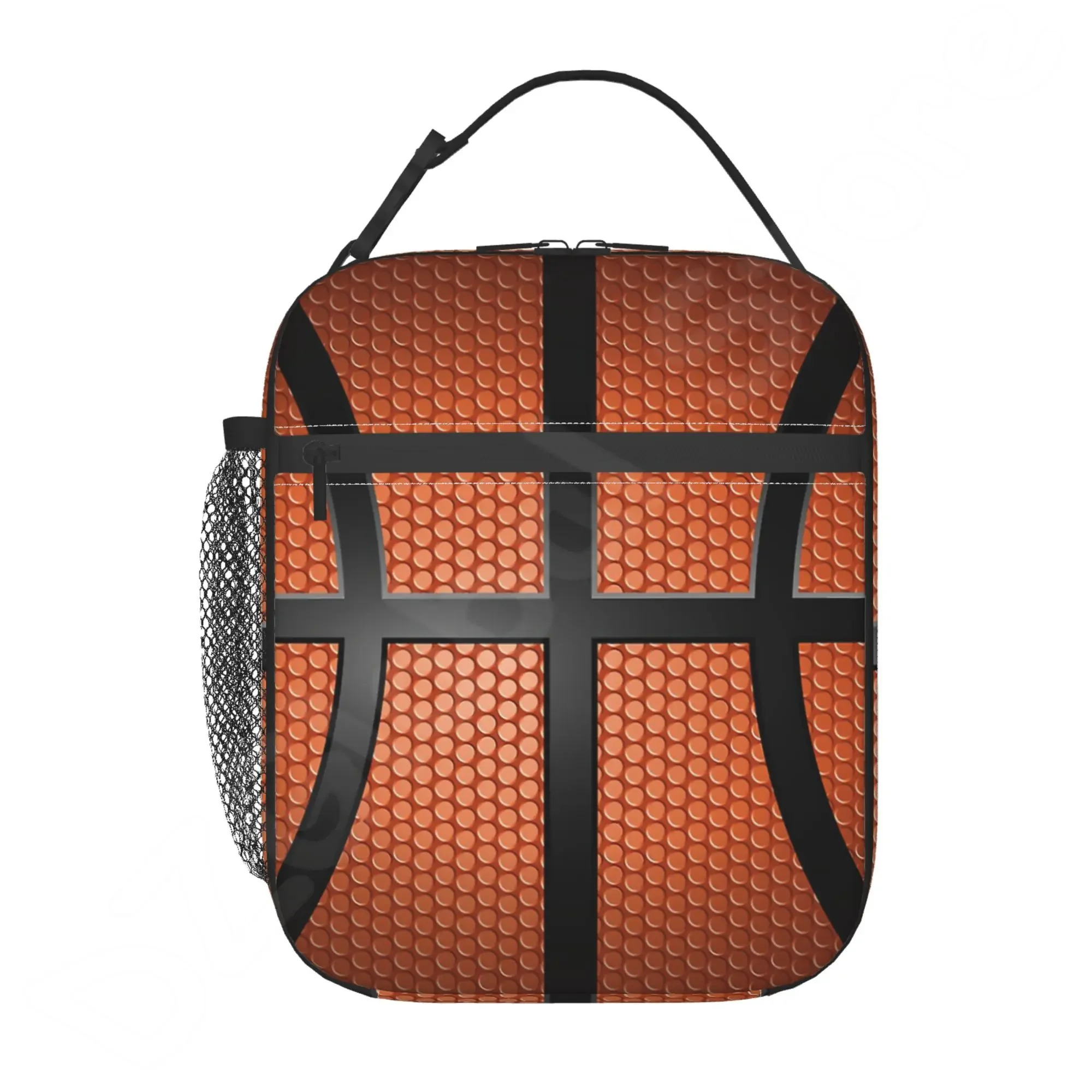 Sport Ball Basketball Lunch Box Portable Insulated Lunch Bag Mini Cooler Back To School Thermal Meal Tote Kit for Girls Boys