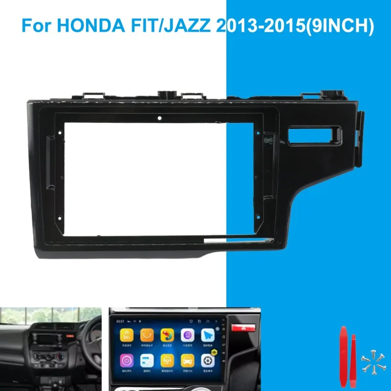 

9-дюймовая рамка-переходник для автомагнитолы Honda Fit Jazz 2013-2015, комплект для установки автомобильной стереосистемы