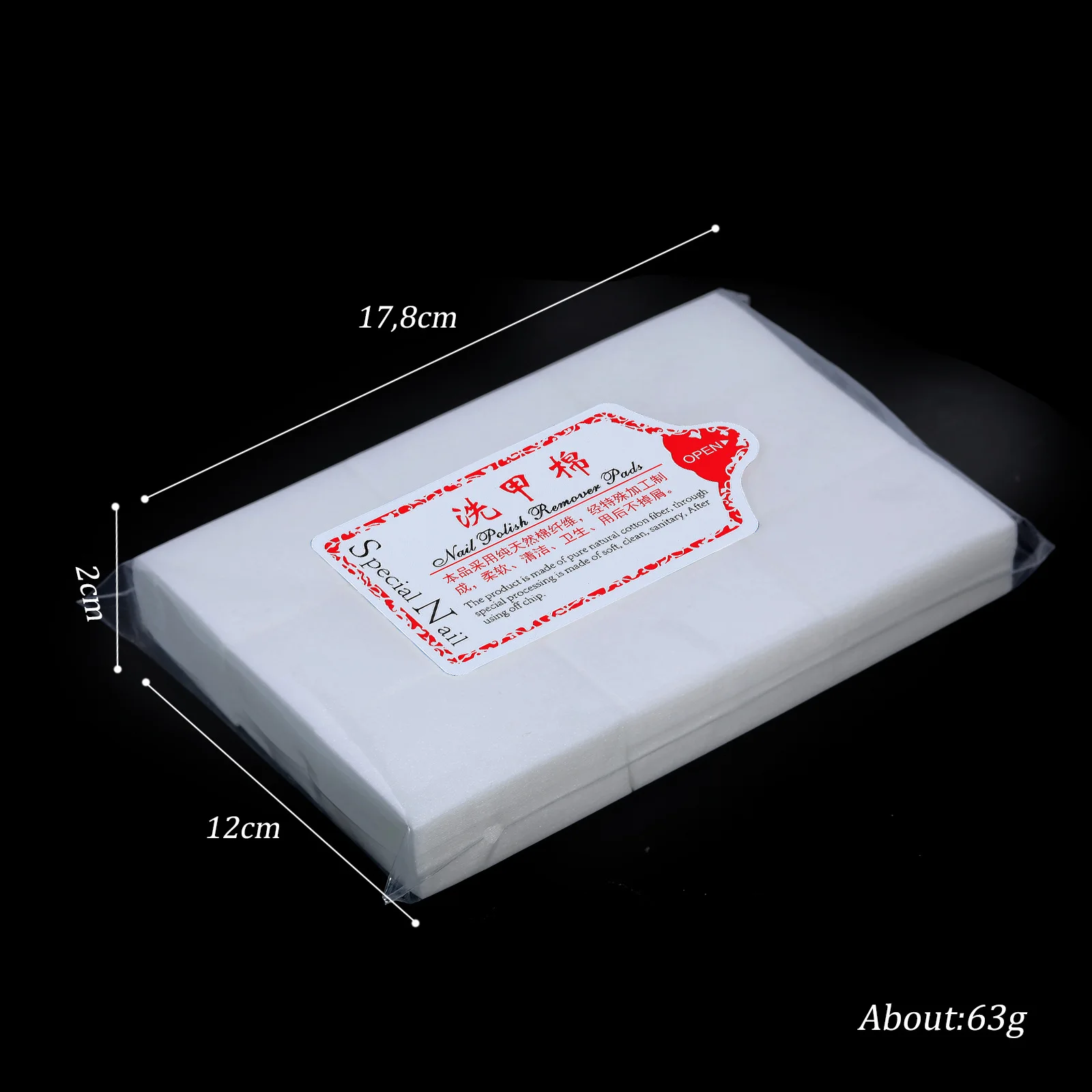 Nail Art Makeup Remover Cotton Manicure Gel Nail Polish Remover Wipes Nail Cleaning Padsdisposable Nail Cleaning Tools