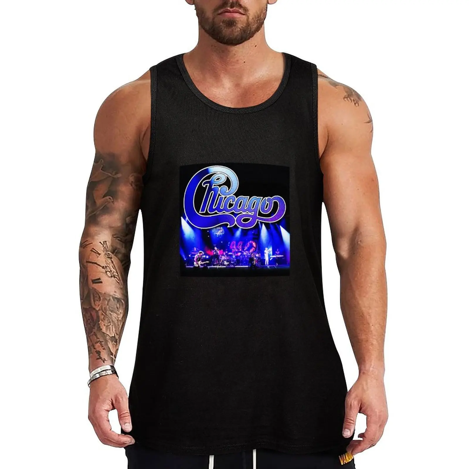 Chicago Band Tank Top Casual Daily Tank Top Lightweight Basic Sleeveless