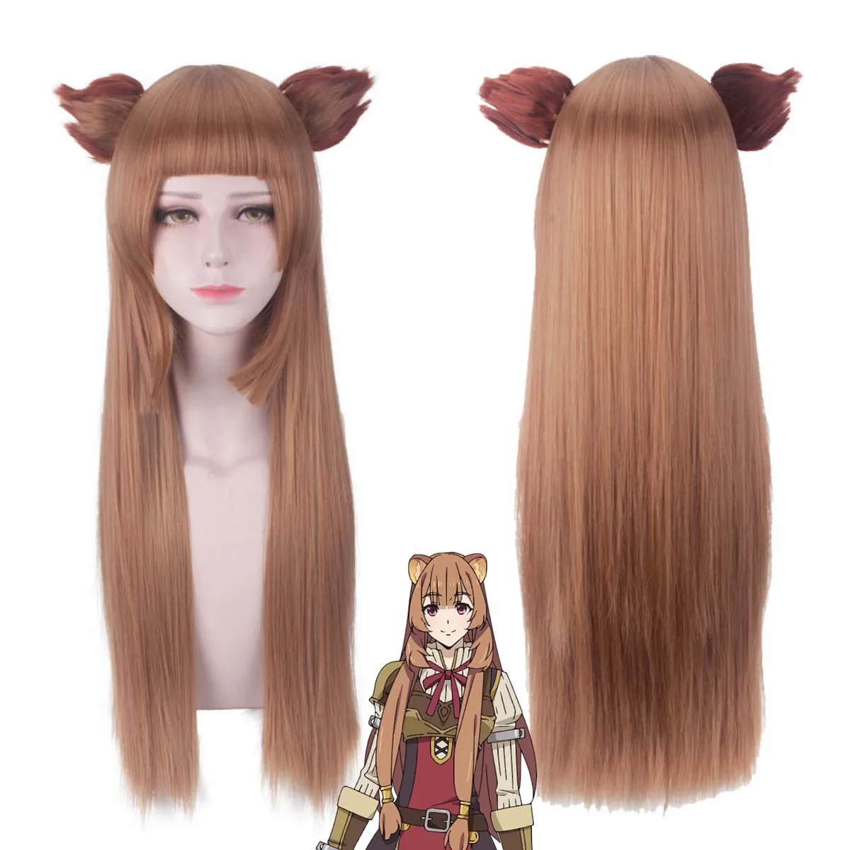Парик для косплея The Rising of the Shield Hero Tate No Yuusha No Nariagari Raphtalia