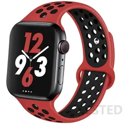 For apple Watch Straps 44mm 40mm 49mm 45mm 41mm 42mm 46mm for nike Silicone bracelet correa iWatch Series Ultra 2 8 SE 7 6 9 10