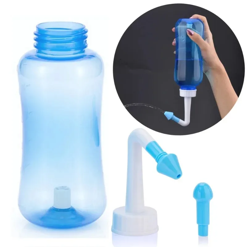 500ML Baby Nasal Irrigator Nasal Rinse Bottle Nose Wash Cleaner Nose Protector Avoid Allergic Rhinitis Adults Children Neti Pot