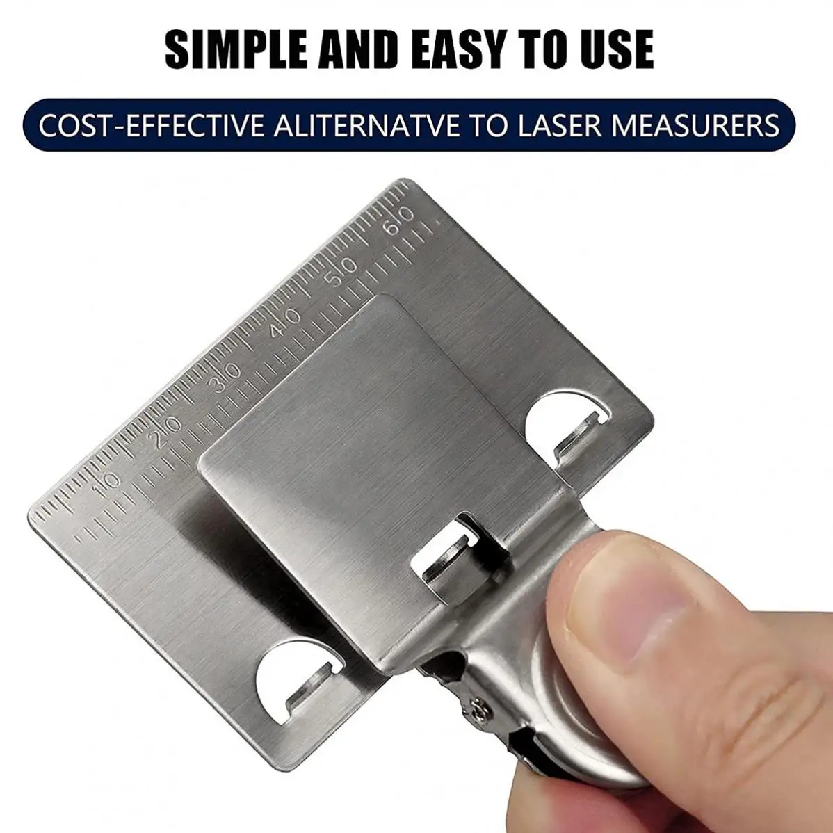 Measuring Tape Clip Tool Matey Measure Clip Corners Clamp Holder Fixed Ruler Mark Tools Precision Measuring Tools for Most Tape