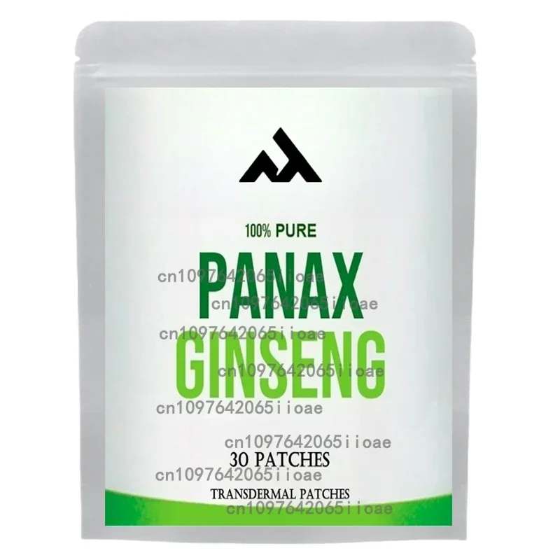 

30 Patches Korean Red Panax Ginseng Transdermal Patches with Ginkgo Biloba Leaf Energy Brain Immune System