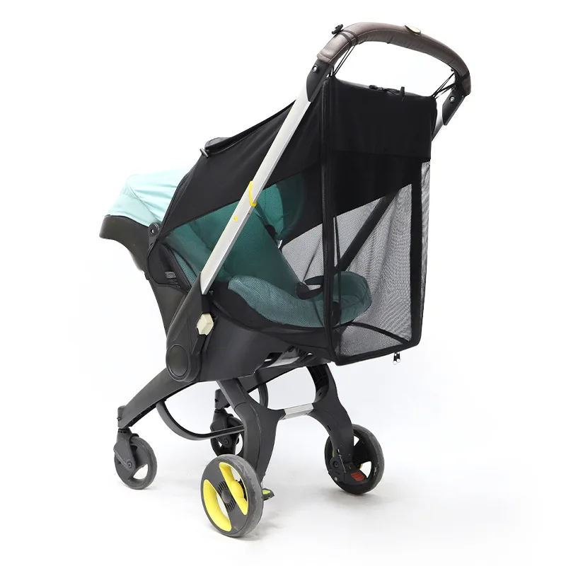 New Baby Stroller Sunshade 360 Cover Sun Shade Visor w/ Mosquito Net Compatible For Doona Accesoires Car Seat PramNew Baby Strol