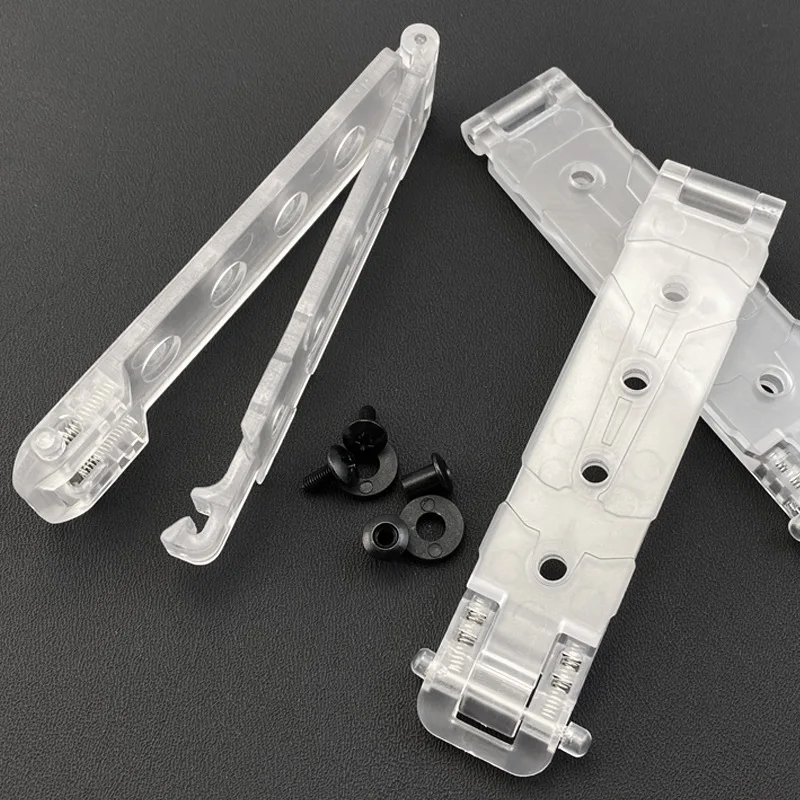 Transparent MOLLE-LOK MOLLE Waist Clip Back Clamp With Screws For KYDEX Holsters Knife Sheath Scabbard DIY Make Parts