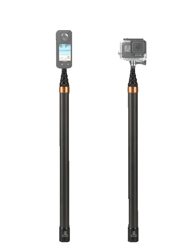 3M Teleskopstange aus Kohlefaser für 360Insta X54 Gopro11/10 DJI Action5 zur Mikrofon-Aufnahme und als Interviewstange – Detail 1