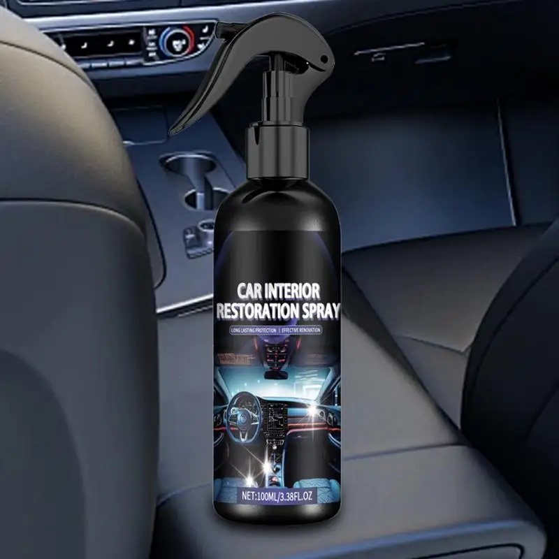 

100ml Multi-Purpose interior Cleaner Spray Car Upholstery Interior Cleaner Repair liquid Back To Black Gloss Car Clening Product