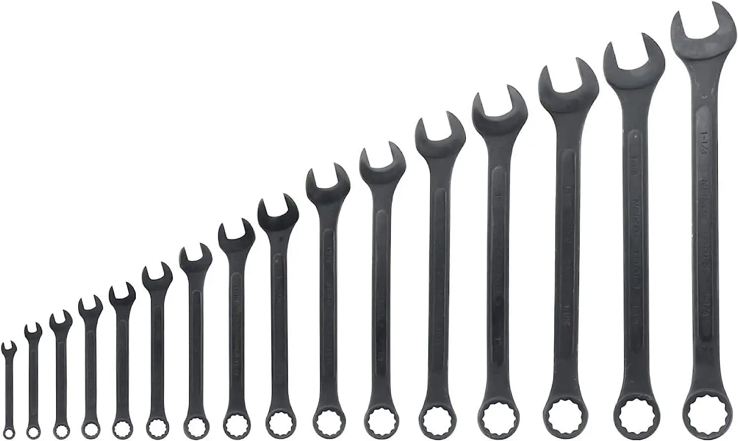 

Набор комбинированных ключей SAE Jumbo, 16 предметов, от 1/4” до 1-1/4”, с выступающей панелью для профессионального использования