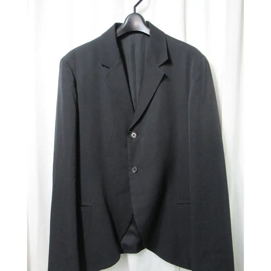 TOP-YAMAMOTO ® Business Style Men's Black Single-Sleeve Breathable Casual Multi-Functional Suit Jacket