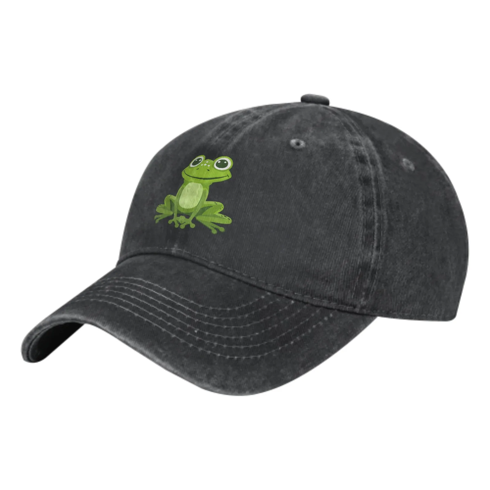 Green Big Eyes Frog Fashion Classic Cotton Trucker Hat Summer Dad Cowboy Cap Outdoor Leisure Basketball Caps