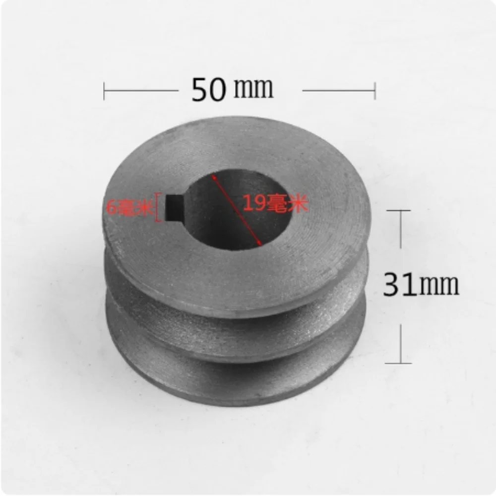 

1Pcs A/B Type V-Belt pulley Double slot Pulley Motor motor pulley Material Cast Iron Dia 50mm-100 Power Tool Accessories