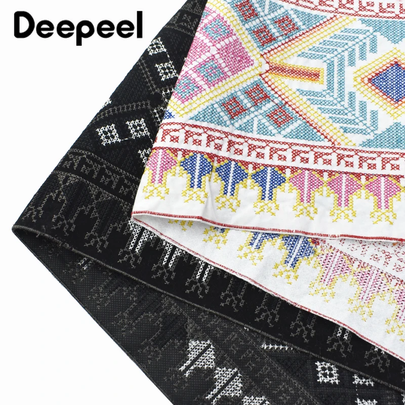 

1Yard 22.5cm Jacquard Webbing Strap Embroidered Lace Trim Dress Decorative Braid Ribbon Band DIY Sewing Crafts Supplies