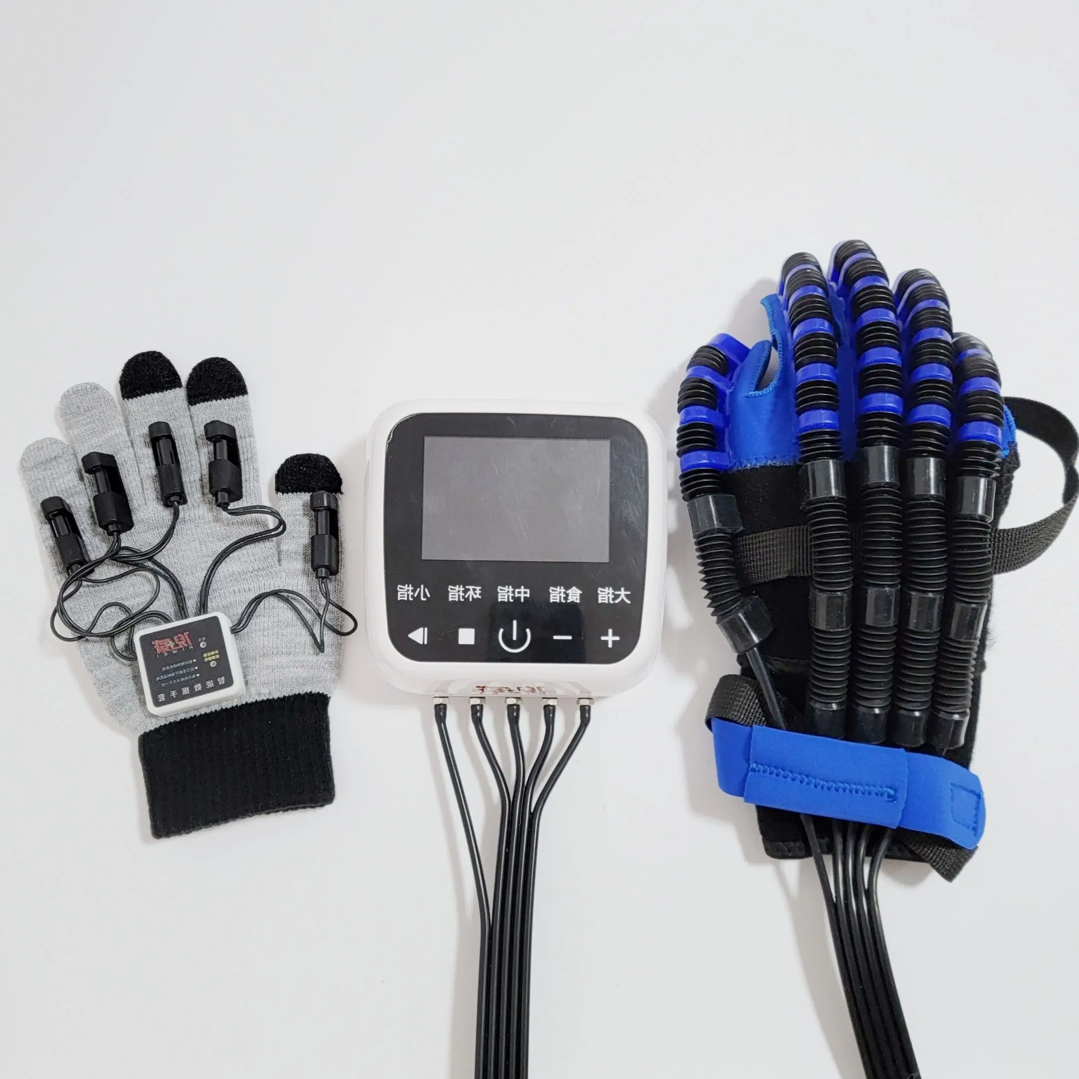 English System  Lengthened Gloves Wrist Hand Exercise Pneumatic Robot Rehabilitation Training Gloves