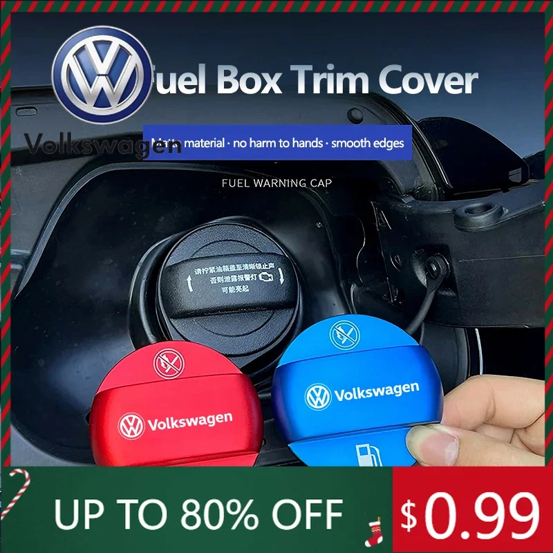 

For VW Volkswagen Jetta MK5 Golf Car Logo Fuel Box Trim Cover Exterior Auto Accessories For Volkswagen Passat Tiguan Transporter