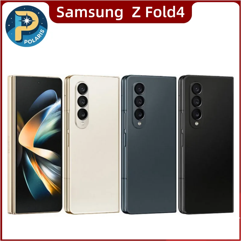 Smartphone Samsung Galaxy Z Fold4 Fold 4 5G F936B F936N F936U1 d'origine, 12 Go de RAM, 256/512 Go de ROM, d�bloqu�, presque neuf
