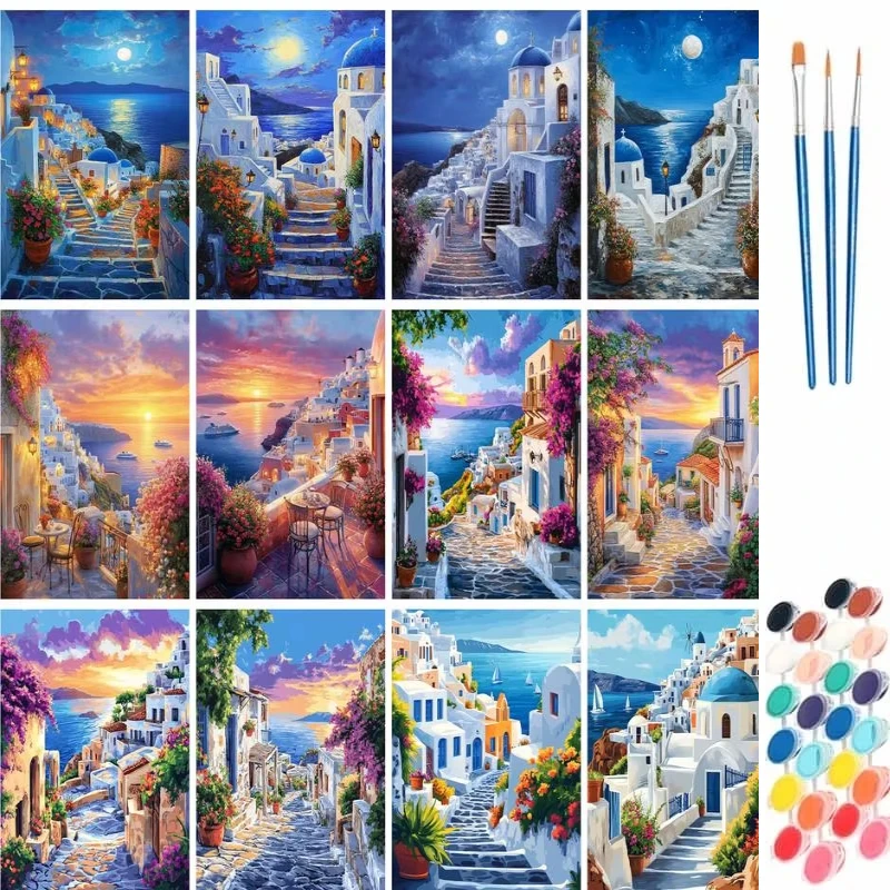 Tv Art And Craft - Oil Painting By Numbers Paint Kit