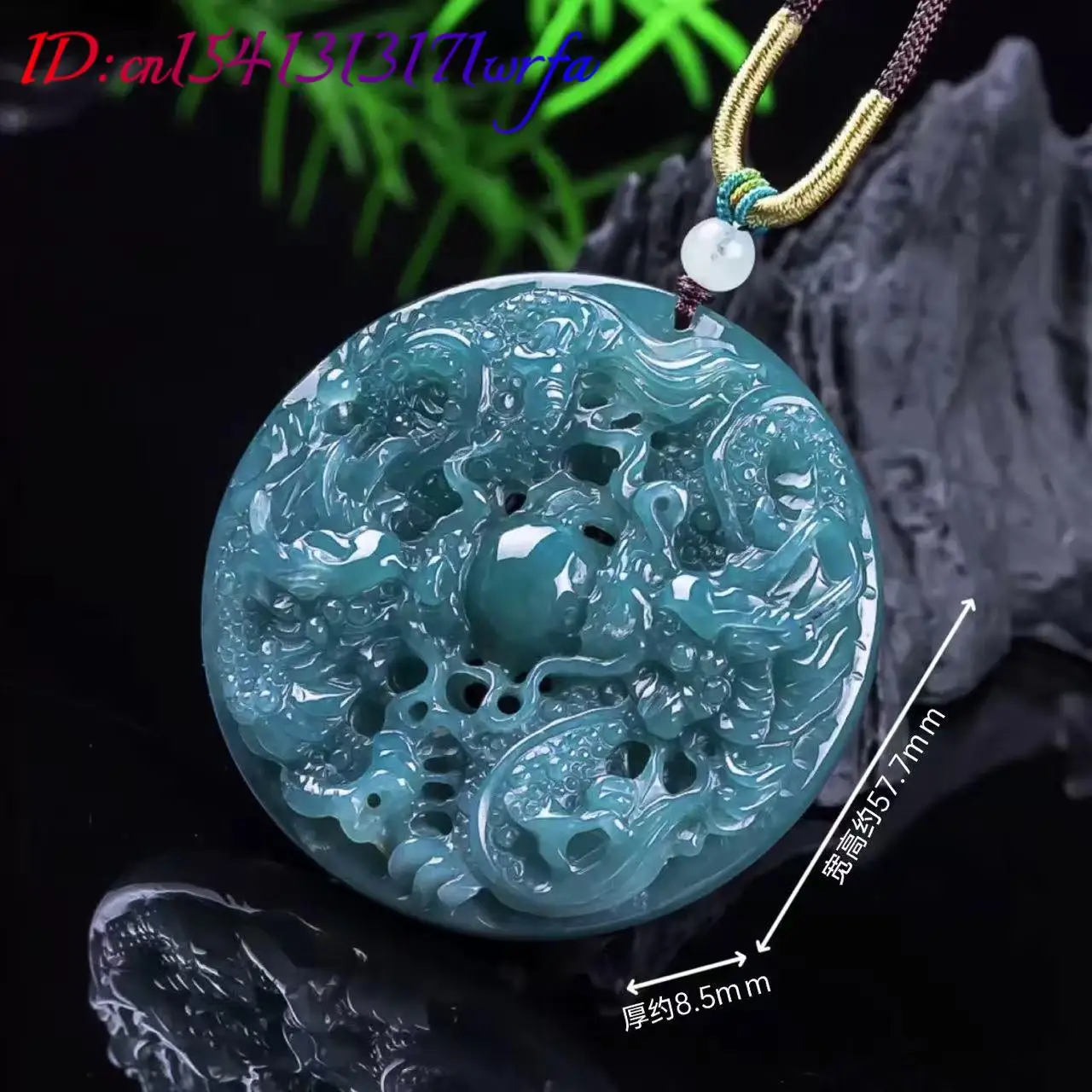 Myanmar Jadeite Dragon Pendant Vintage Natural Gemstone Talismans Carved Amulet Charm Luxury Accessories Real Jade Necklace