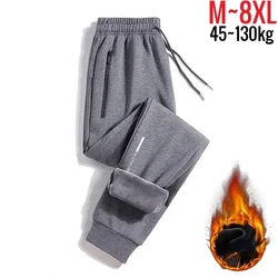 2024 Men's Pant Fleece Lined Brushed Warm Sport Sweatpants Male Winter Jogger Trouser Sweat Sportswear Big Size Large Plus Thick