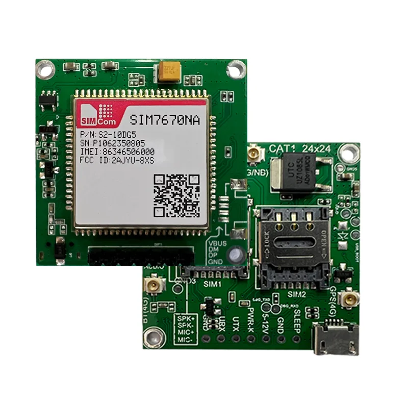 SIMCom SIM7670E SIM7670G SIM7670NA SIM7670E-LNGV CAT1 Core Board , Qualcomm chip, support Data+GNSS(optional) without voice.
