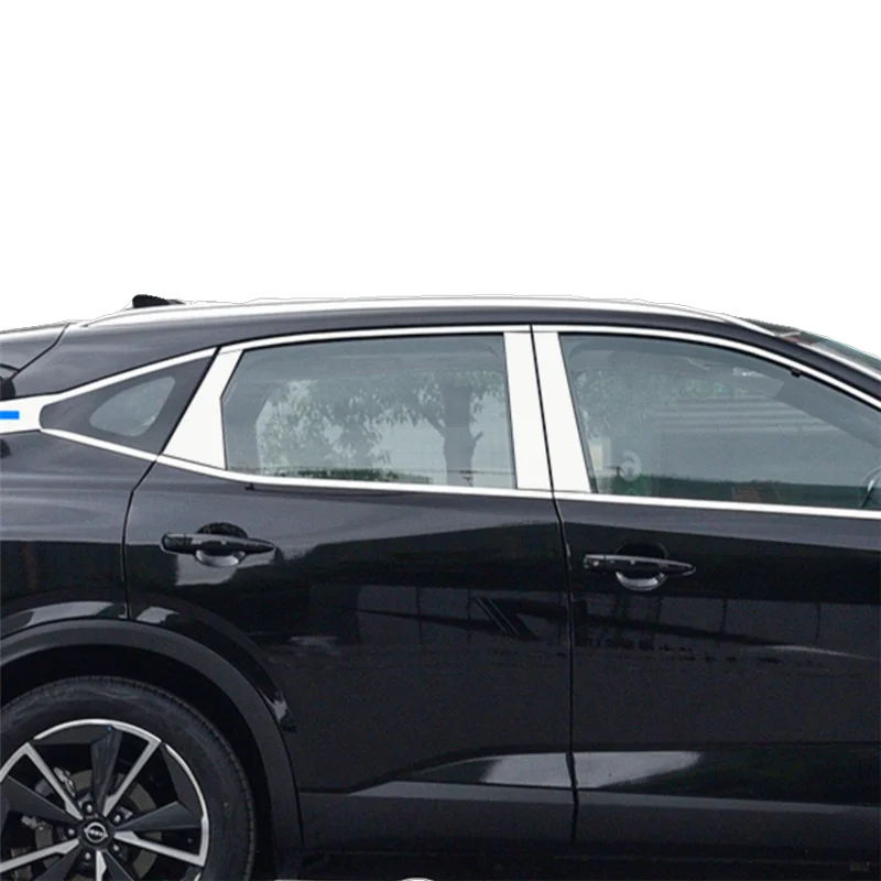 

WELKINRY For Nissan Qashqai J12 3rd Generation 2021-2026 Car Body Door Window Central Middle B C Column Pillar Post Cover Trim