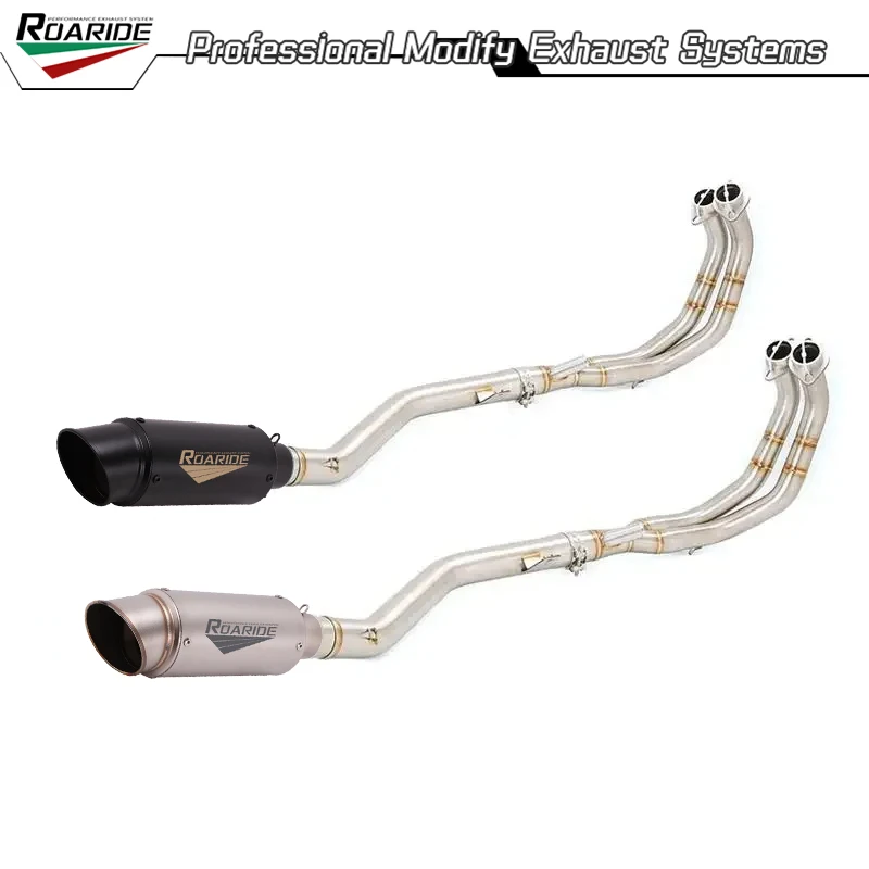 For Honda CBR500 CB500F CB500X 2013-2022 Motorcycle Exhaust System Header Link Pipe 51mm Muffler Stainless Steel Escape
