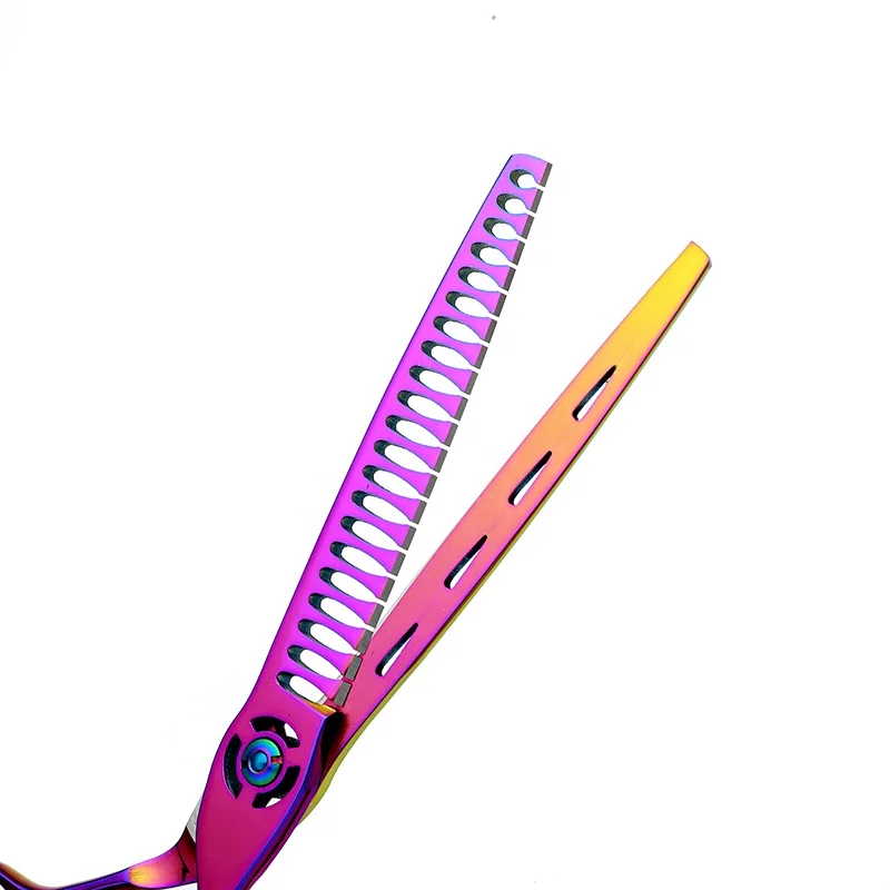 PS-0013 Pet Cat Grooming Scissor Dog Shear Set Japan Vg10 Titanium 440c Professional Curved Chunker Thinning Gold CNC Customized