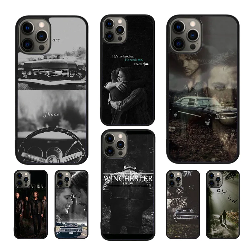 Supernatural Winchester Celular Mobile Smartphone Cases For iPhone 16 15 14 12 13 mini 11 Pro MAX 7 8 Plus SE2020 Fundas