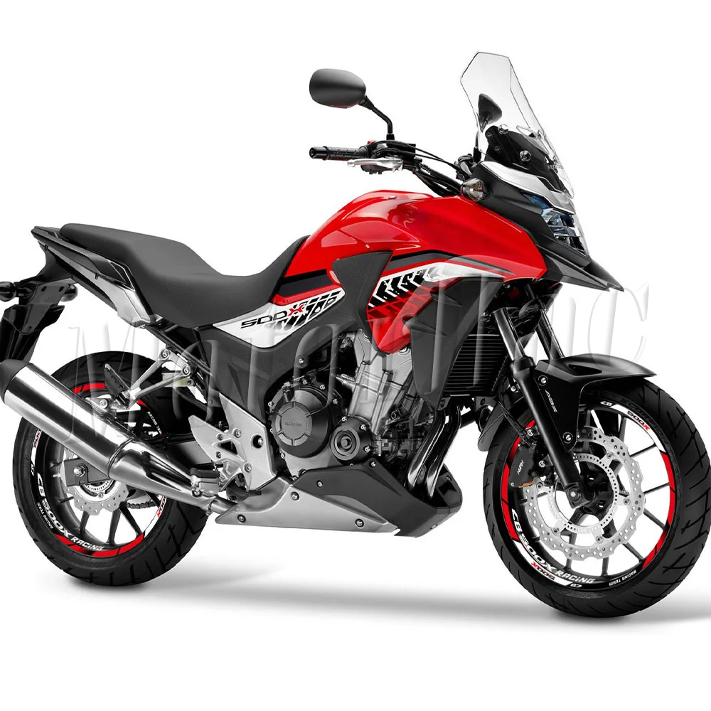 Für CB500 X CB 500X 2019-2023 Reflektierende Motorrad-Felgenaufkleber, CB500X Streifenaufkleber, Zubehör, Wasserdicht – Detail 1
