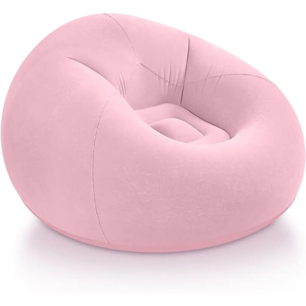 Inflatable Bean Bag Chairs, Pink | Portable Lazy Sofa for Adults Kids, Outdoor Movie Seating, Classroom Loungers Couch, Reading,