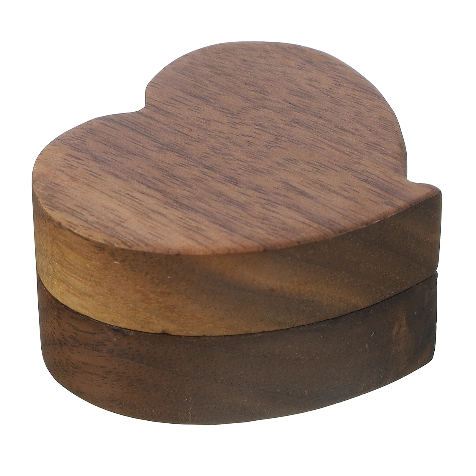 

Wooden Ring Heart Wedding Ring Holder Shaped Jewelry Case Lightweight Portable Wedding Proposal Ceremony Gift Box for Rings