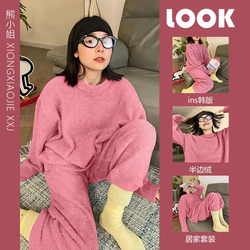 

Women's Clothing Pajamas Winter Keep Warm Hit Product New Product Minimalist Kawaii Fashion Exquisite Sleep Ventilate At Home