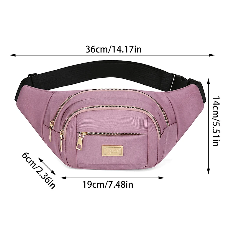 Women Men Breast Package Waterproof Outdoor Sports Bag Canvas Pouch Korean-style Waist Bag Fanny Pouch Crossbody Male Banana Bag