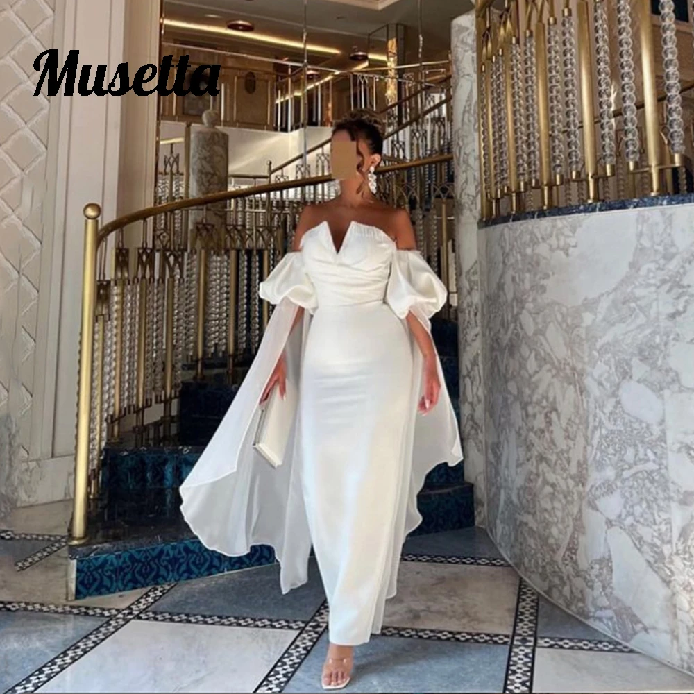 Musetta Modern Evening Gowns Tassel Small V-Neck Corset Top Formal Prom Dresses Backless Ankle-Length Robe De Soirée Customized