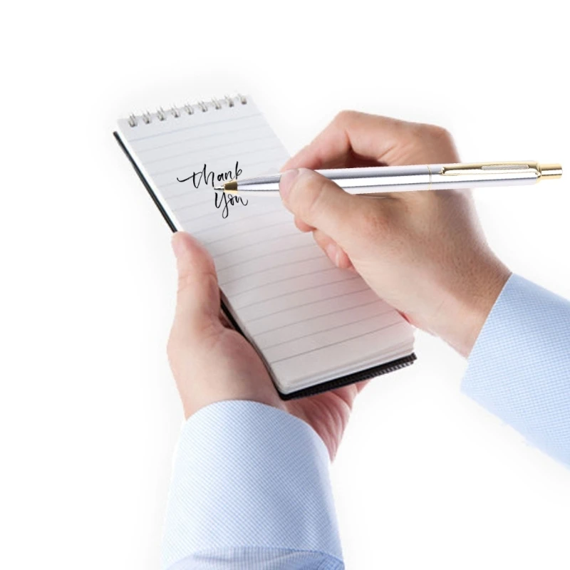 Thép không gỉ Kim Loại Đẩy Bút Bi Baoer 37 Bút Bi Tặng Đứng Yên Dropship