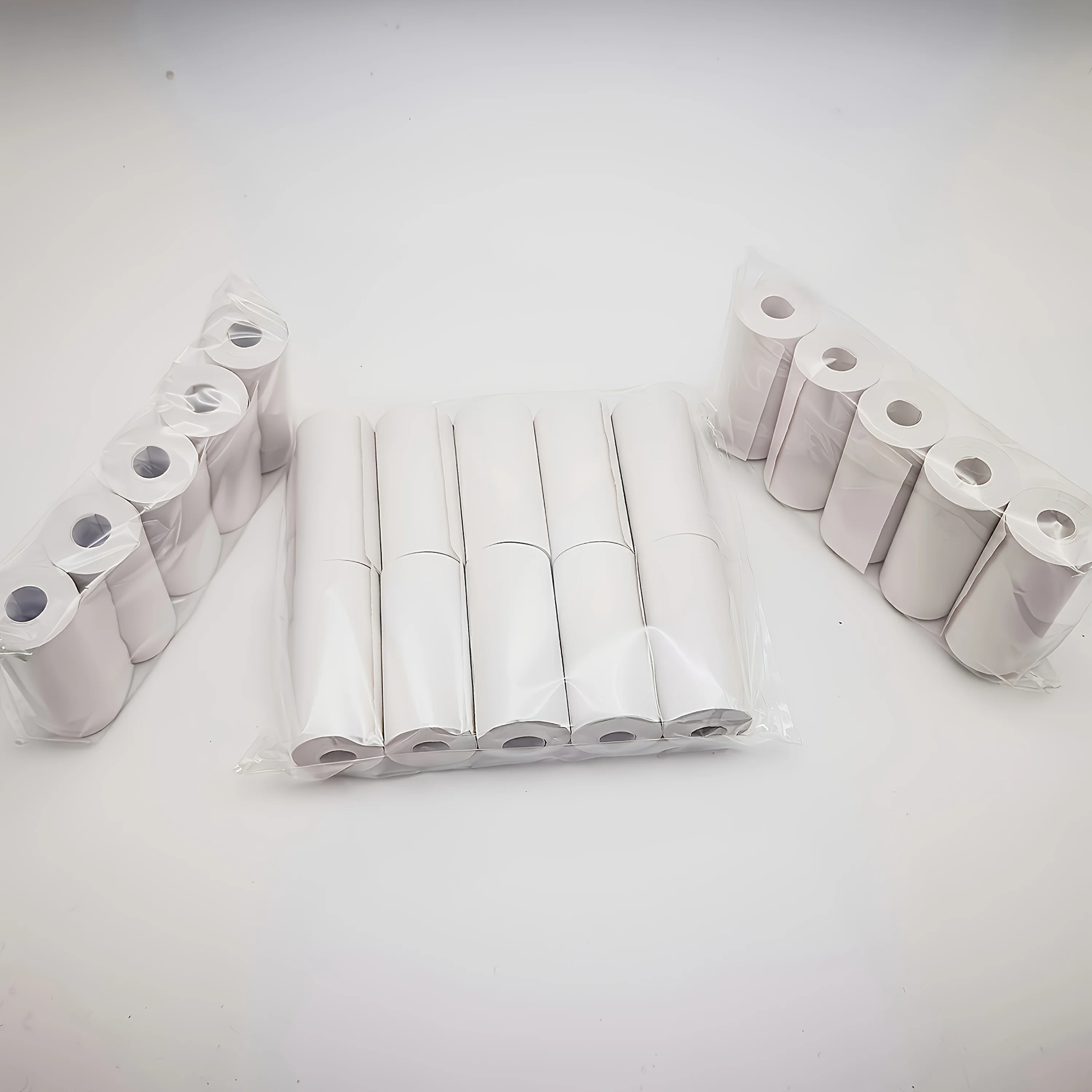 

10 Rolls 57mm White Non-Adhesive Thermal Paper 65gsm Water-Soluble & No-Ink Home/Office/Small Business Thermal Printers Paper