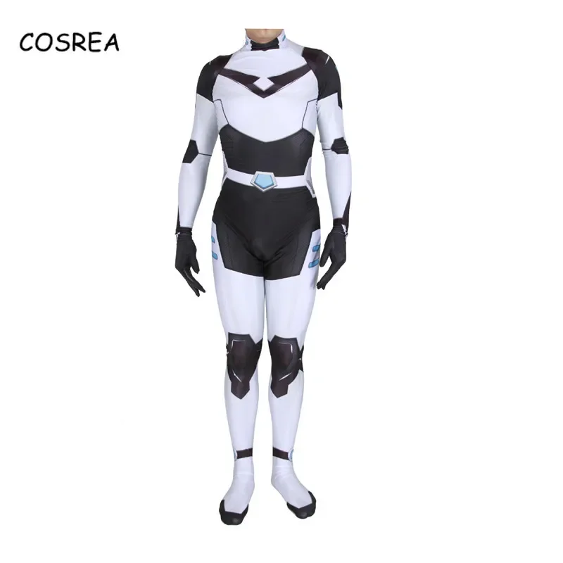 Voltron Cosplay Defender of The Universe Onesie Adult Full Body Spandex Suit Costume Halloween Costumes for Men Zentai Bodysuit