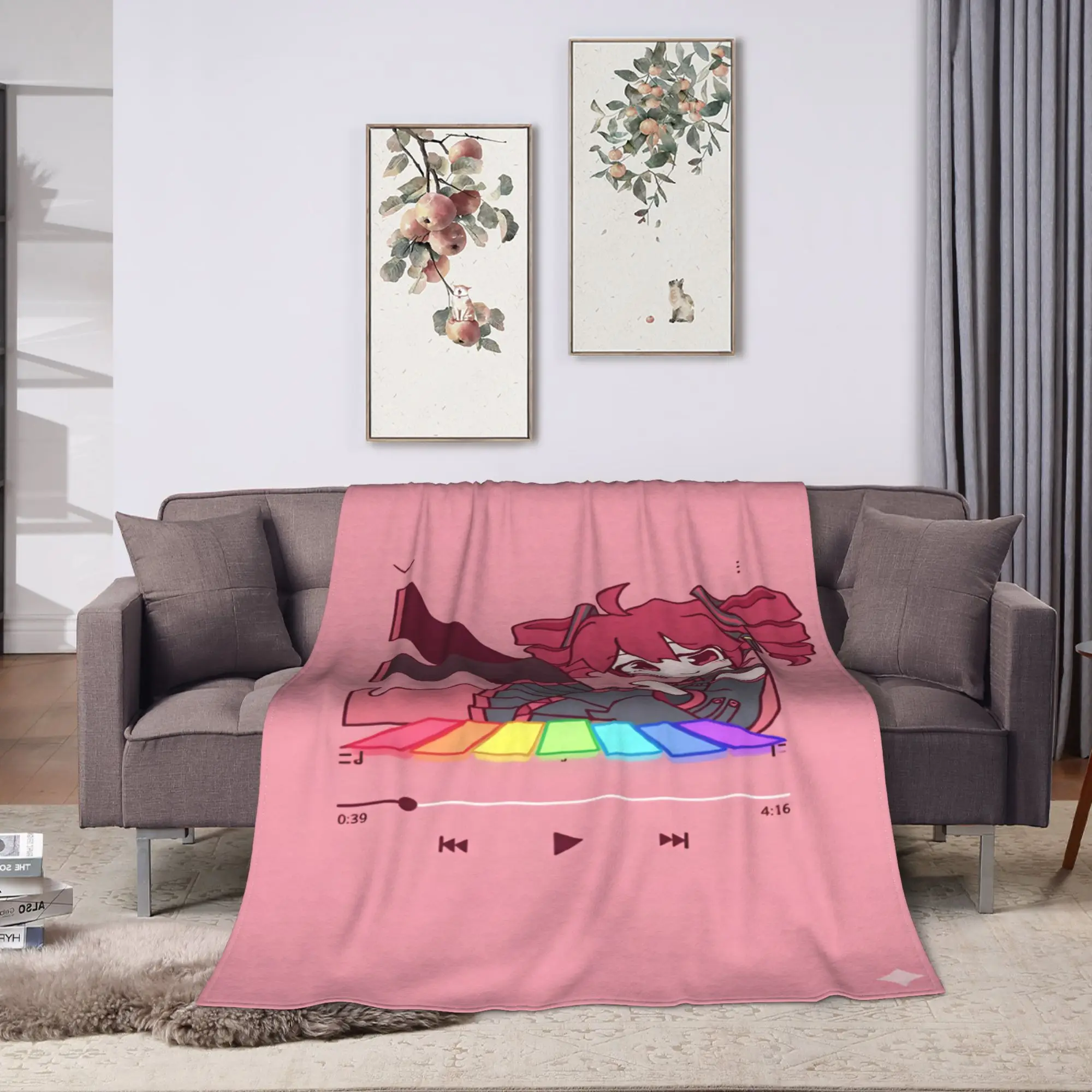 Teto Kasane Blankets Quality Warm  Throw Blanket Winter Decorative Home Decor Street Trend Bedspread