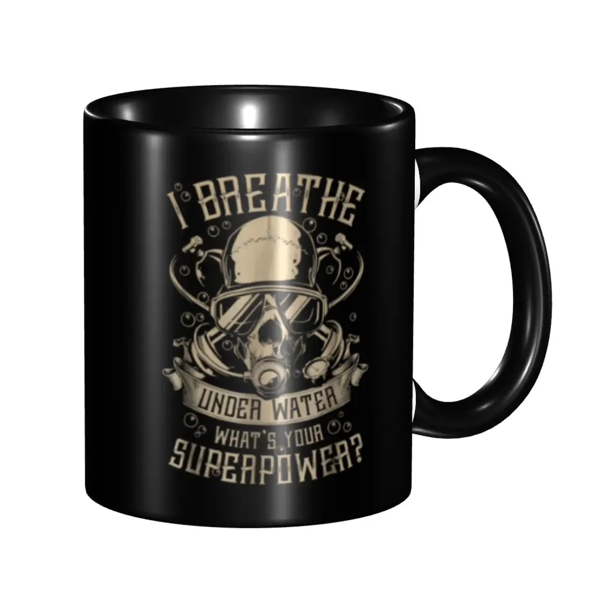 Personalized Dive Diver Scuba Diving Mugs DIY I Breathe Under Water Ceramic Milk Tea Coffee Cups