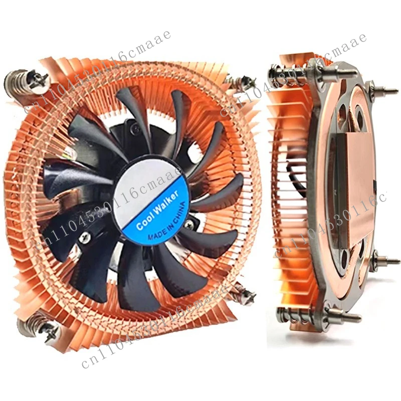 19Mm Ultra-thin ITX Pure Copper Heat Pipe CPU Radiator 1700 1200 115X Silent Temperature-controlled