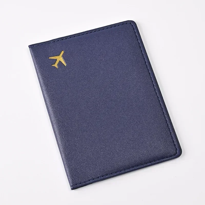 1pcs PU Leather Passport Cover Holder Women Men Passport Cover Flight Ticket Clip Multifunctional Passport Wallet Id Holder Case image 5