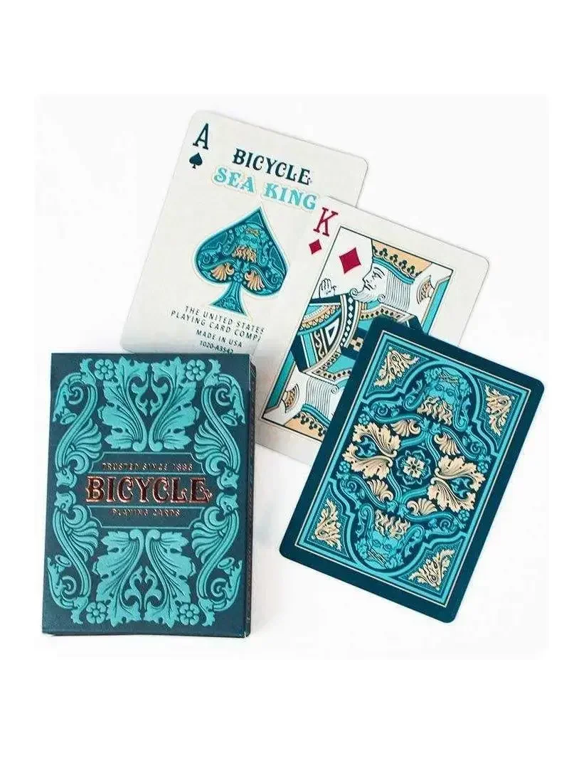 AliExpress Bicycle Sea King Playing Cards USPCC Deck Poker Size Card Games Magic Trick Props for Magician