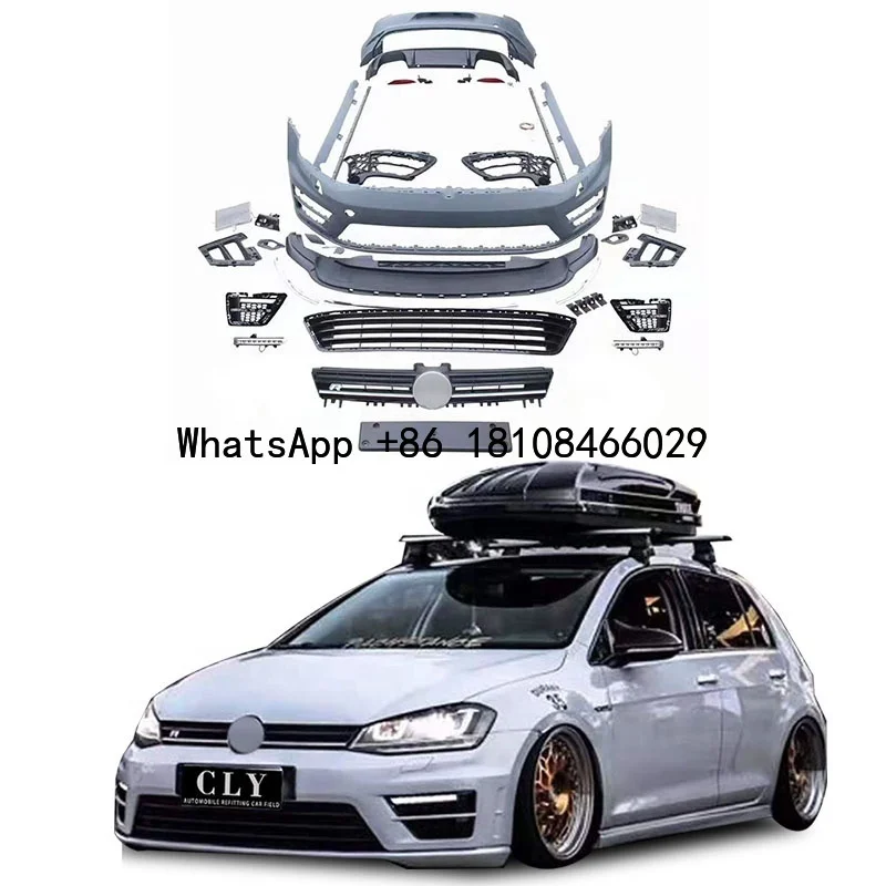 

Genuine Car bumpers For 2014-2018 VW GOLF MK7 GOLF 7 GOLF 7 GTI Upgrade R20 Front Rear Car Bumper Side Skirt BodyKit