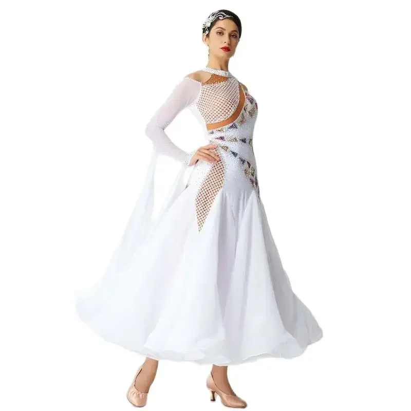 

Disfraz De Princesas Mujer Adulta International Standard Ballroom Dance Dress High Quality Competition Smooth Dresses for Sale