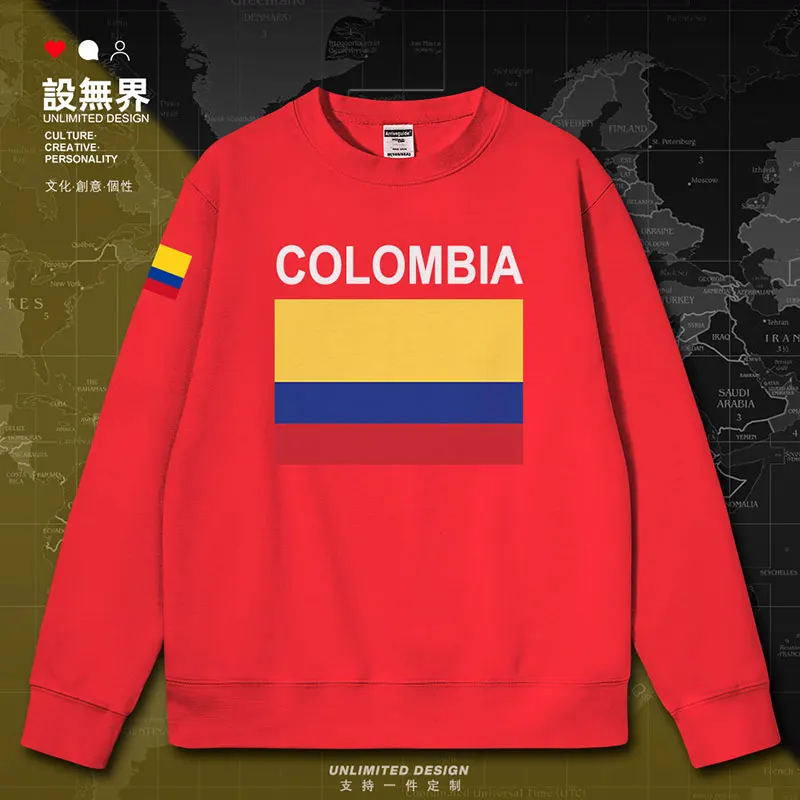 Republic of Colombia  Country mens hoodies crewneck sweatshirt clothing long sleeve casual new for men clothes autumn winter