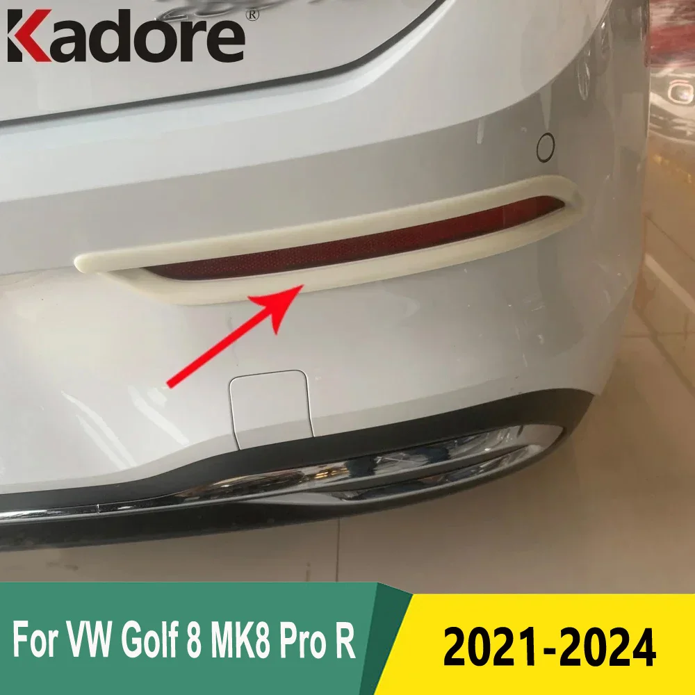 Хромированная задняя противотуманная фара для Volkswagen Golf 8 MK8 Pro R 2021 2022 2023 2024